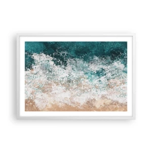 Poster in white frmae - Sea Tales - 70x50 cm