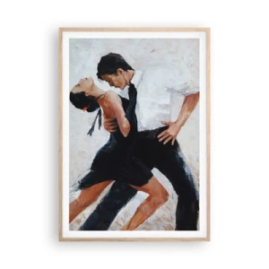 Poster in light oak frame - Tango of My Dreams - 70x100 cm