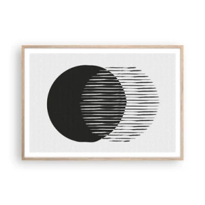 Poster in light oak frame - His Alter Ego - 100x70 cm