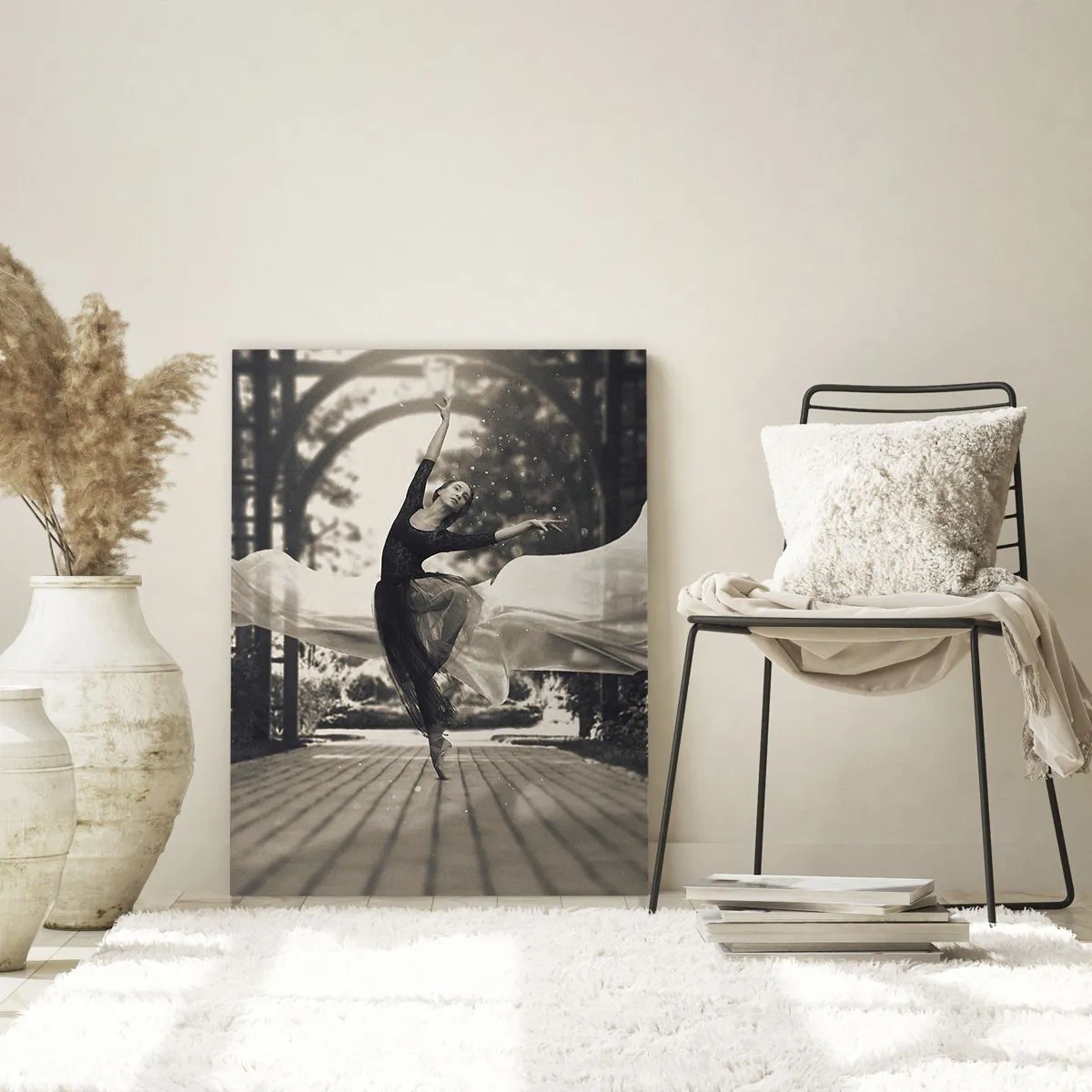 Glass picture - Dance of the Garden Spirit - 50x70 cm