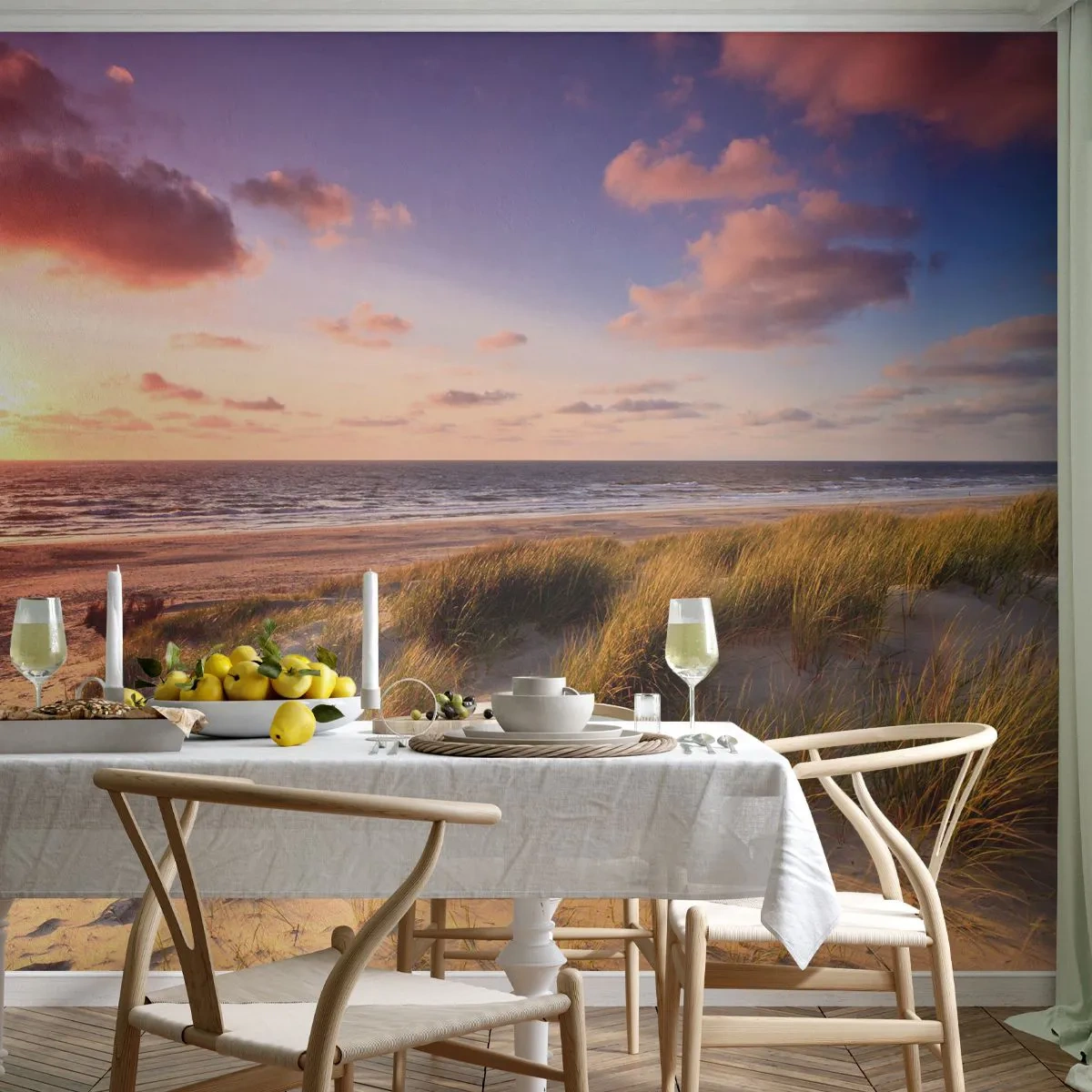Custom Wallpaper Premium Canvas - Air Smells of Summer - Landscape, Beach, Dune