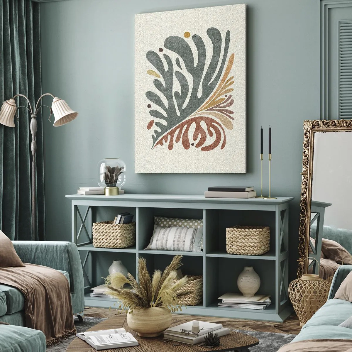 Canvas picture - Multicolour Leaf - 80x120 cm