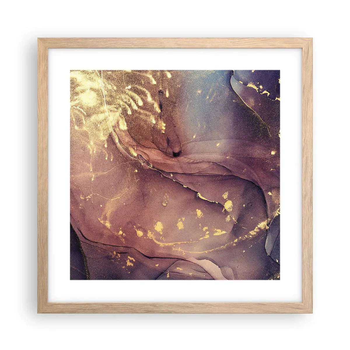 Poster in light oak frame - Matter and Spirit - 40x40 cm