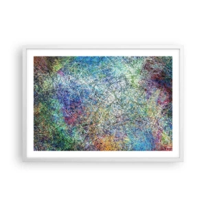 Poster in white frmae - It's Not So Simple - 70x50 cm