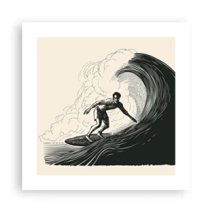 Poster - King of the Wave - 40x40 cm