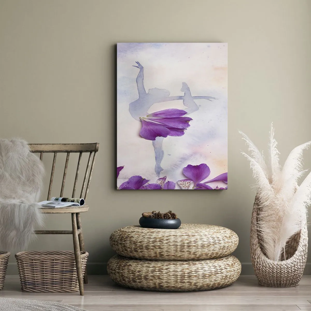 Canvas picture - Delicate Like a Flower - 45x80 cm