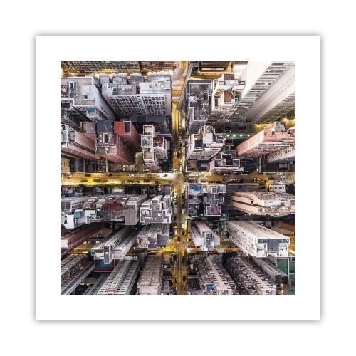 Poster - Greetings from Hong Kong - 40x40 cm