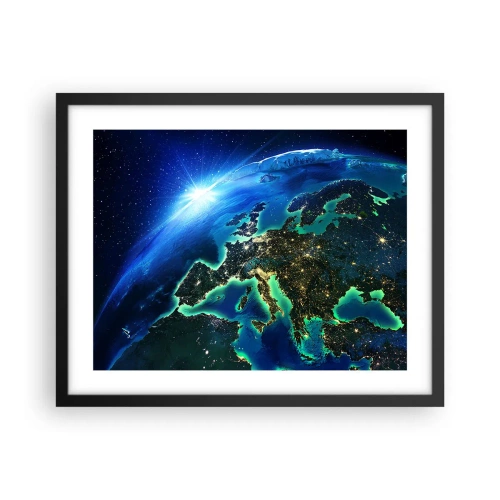 Poster in black frame - Sparkling Europe - 50x40 cm