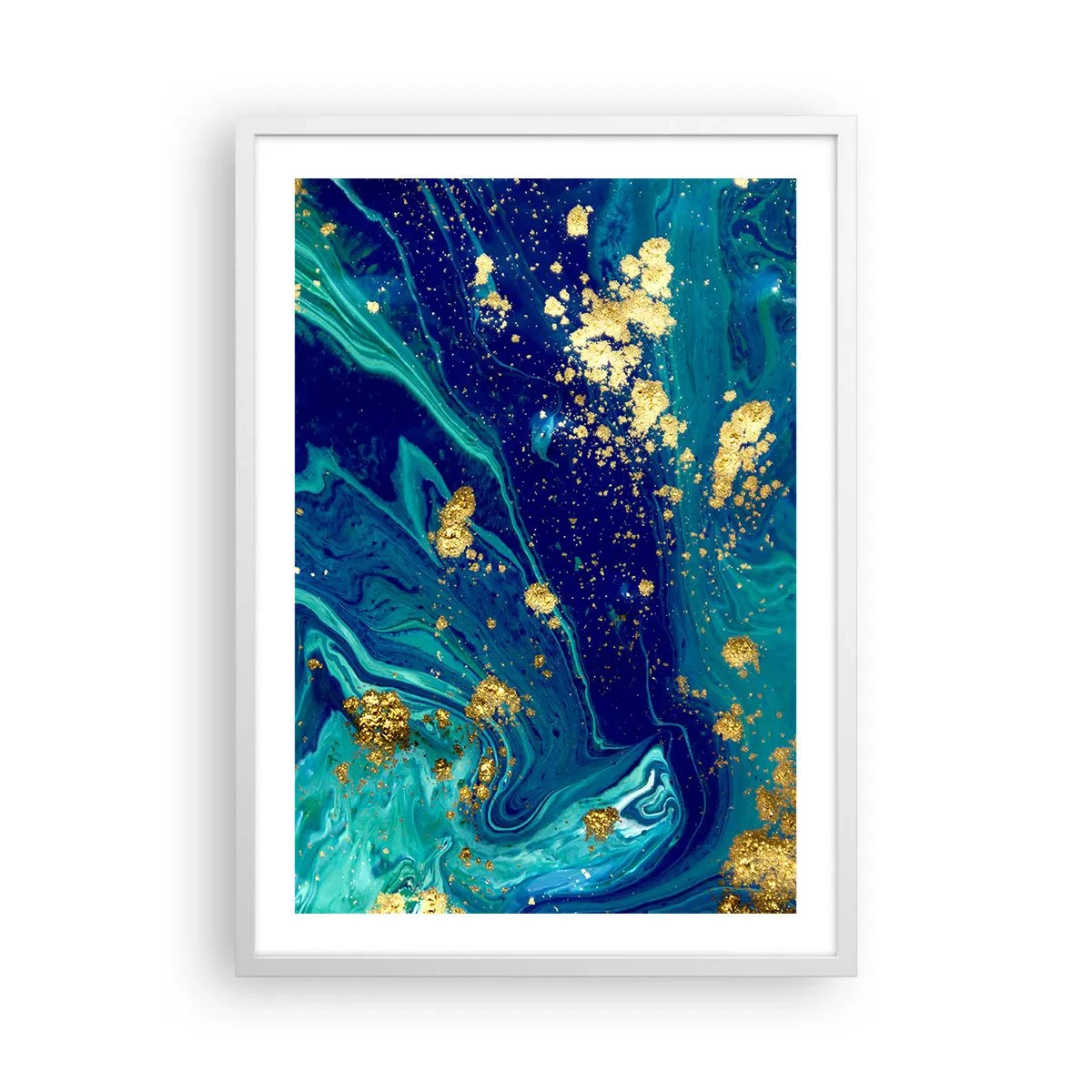 Poster in white frmae - Sun Flakes - 50x70 cm