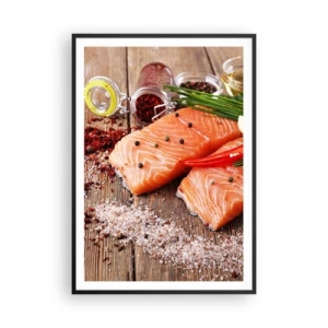 Poster in black frame - Norwegian Adventure in the Kitchen - 70x100 cm