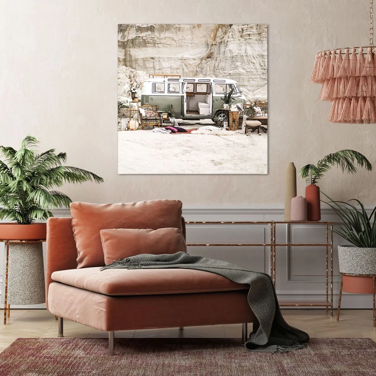 Canvas picture - Time to Start the Trip - 70x70 cm