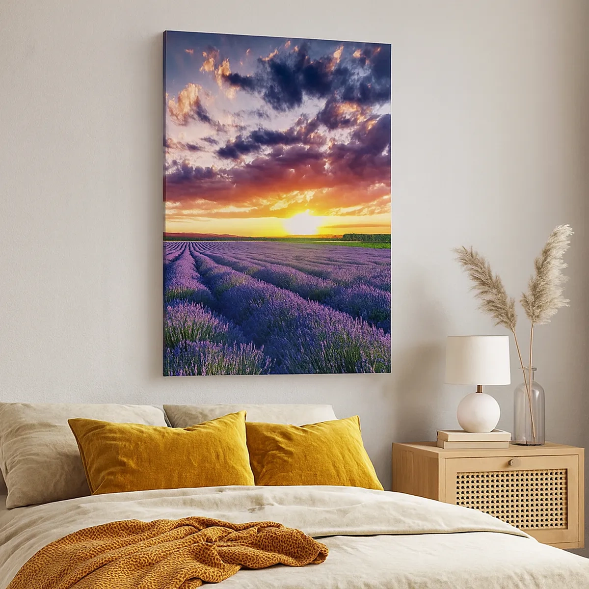 Canvas picture - Lavender World - 50x70 cm