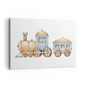 Canvas picture - Standing at the Station… - 120x80 cm