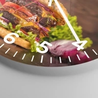 Clock face with numbers