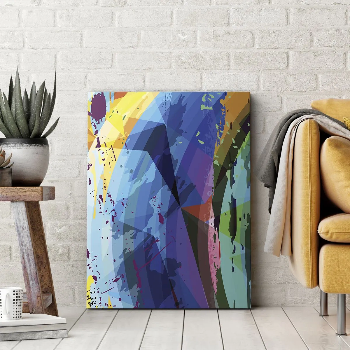 Canvas picture - Outburst of Colours - 45x80 cm