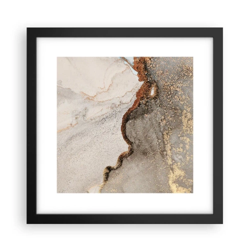 Poster in black frame - On the Border of Colours - 30x30 cm