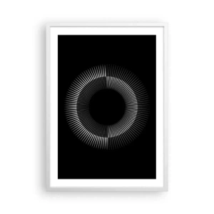 Poster in white frmae - Black Sun - 50x70 cm