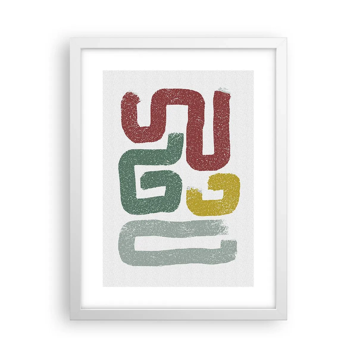 Poster in white frmae - In an Unknown Language - 30x40 cm