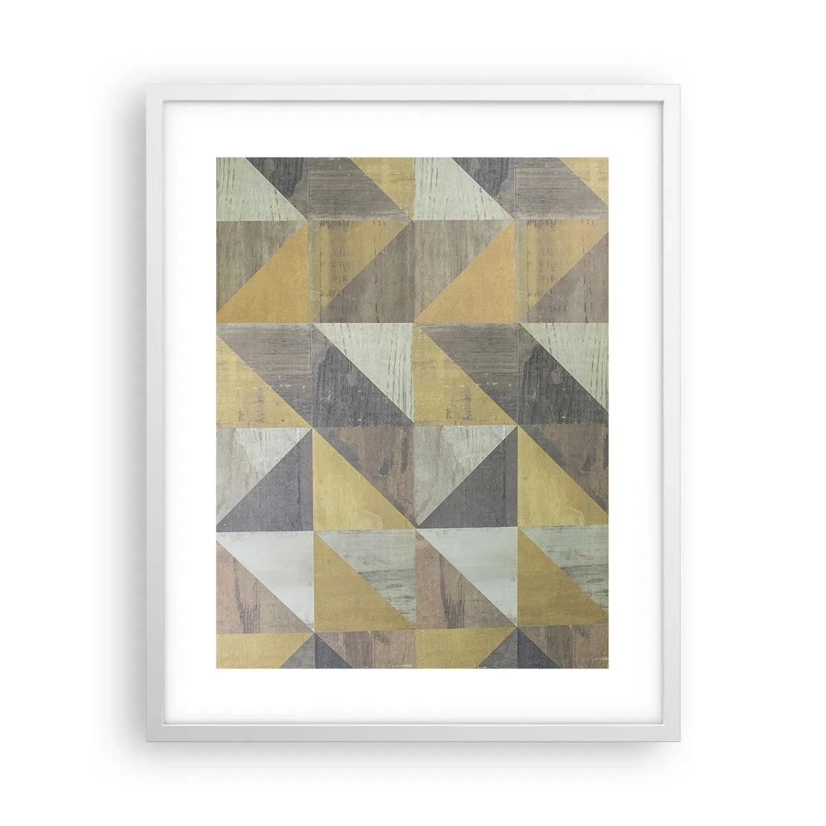 Poster in white frmae - The Art. of Triangles - 40x50 cm