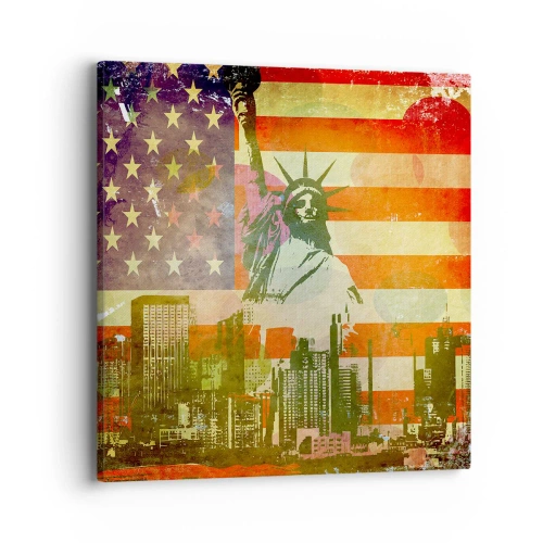 Canvas picture - Viva America! - 40x40 cm