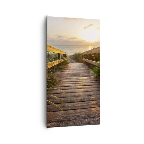 Canvas picture - Straigh to the Shore - 65x120 cm