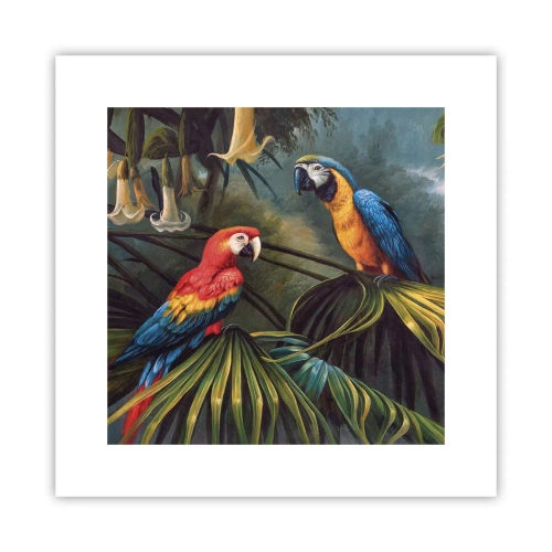 Poster - Romanticism in Tropics - 30x30 cm