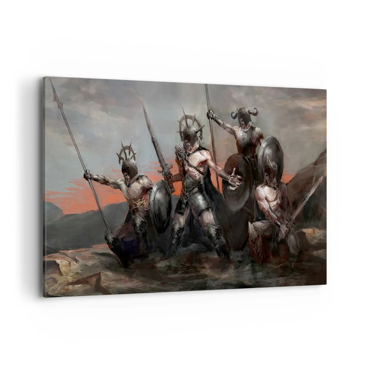 Canvas picture - With Your Shield Or on It - 120x80 cm