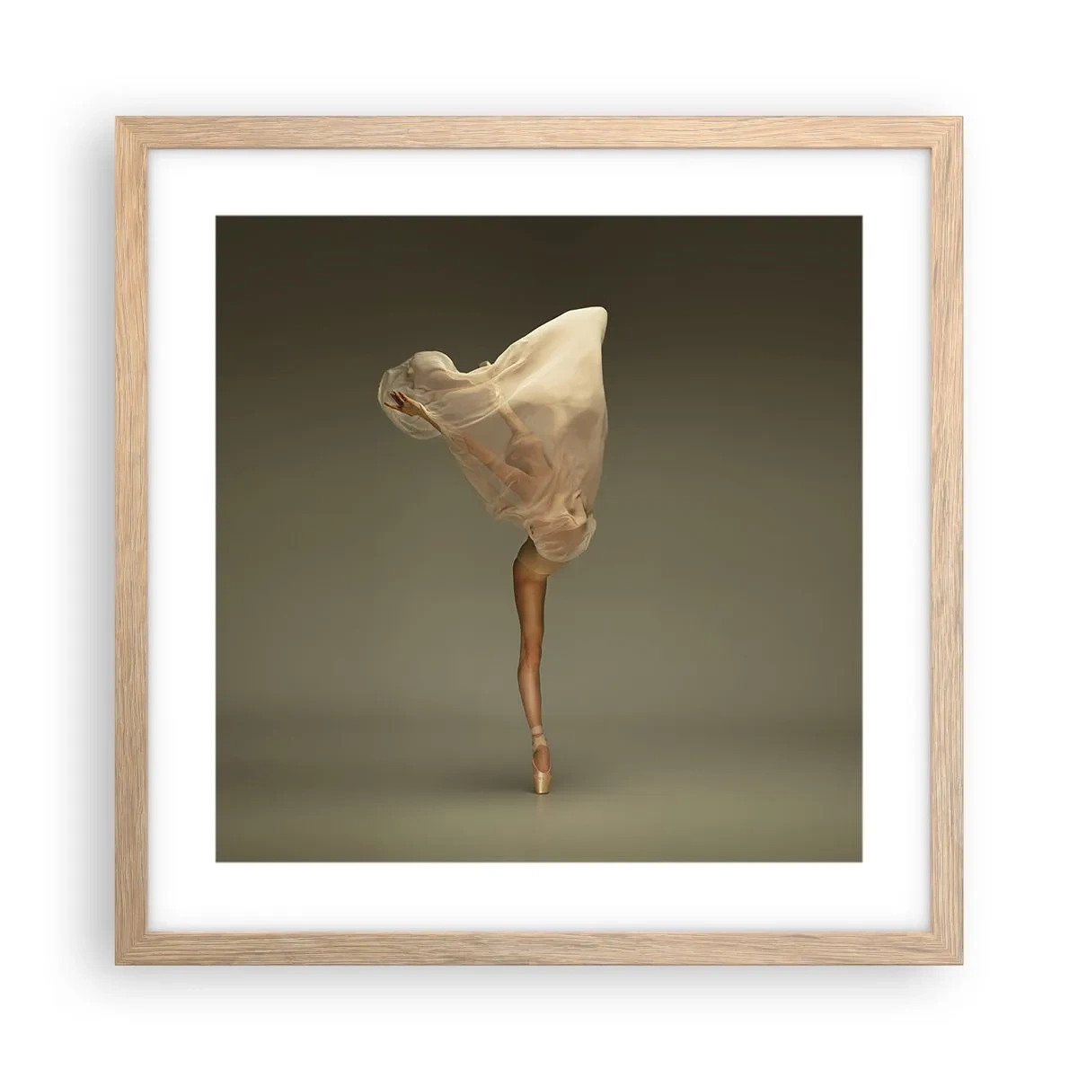 Poster in light oak frame - About To Fly - 40x40 cm