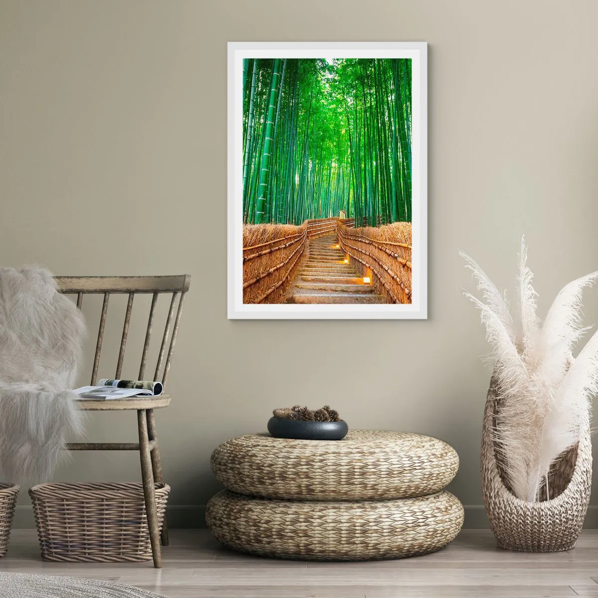 Poster in white frmae - Essence of Asian Nature - 30x40 cm