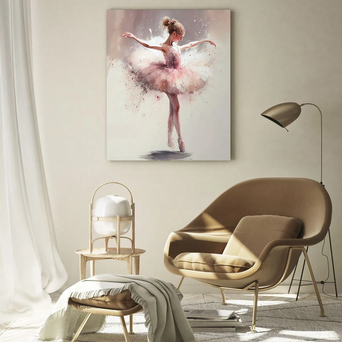 Glass picture - Like a Young Bird - 80x120 cm