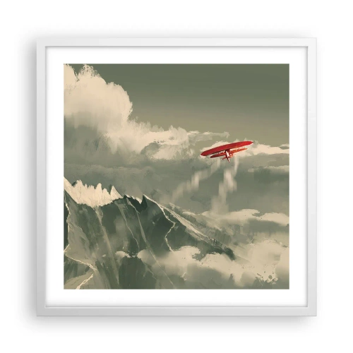 Poster in white frmae - Fearless Pioneer - 50x50 cm