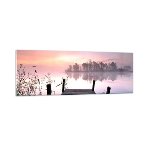 Glass picture - Out from a Lilac Fog… - 90x30 cm
