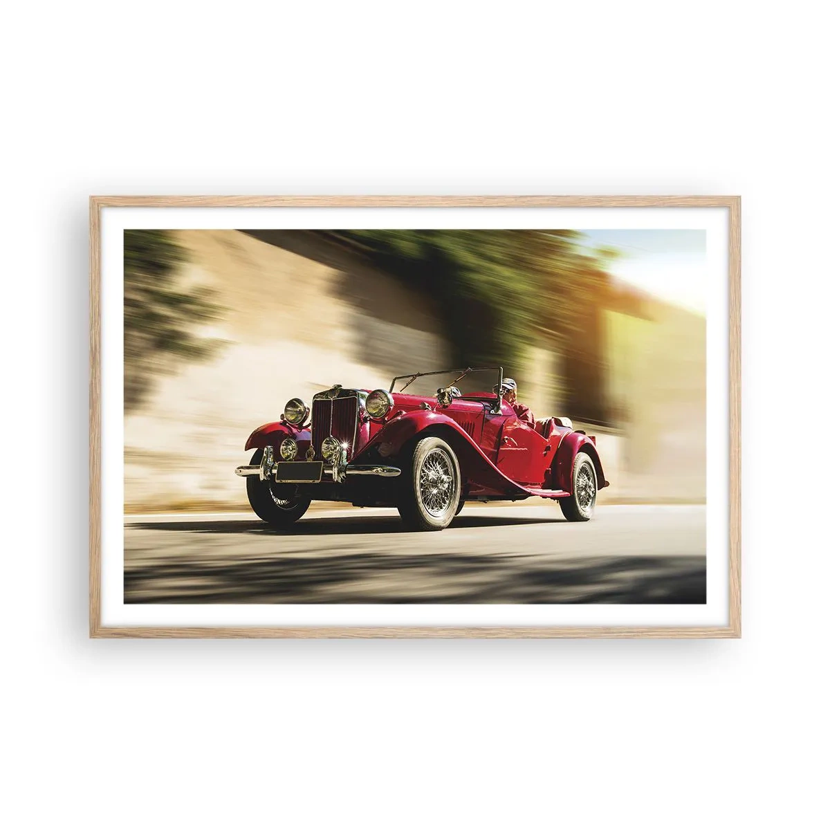 Poster in light oak frame - More Beautiful than Nike of Samothrace - 91x61 cm