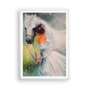 Poster in white frmae - Like from a Beautiful Dream - 70x100 cm