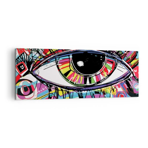 Canvas picture - Colourful Eye - Colourful Soul - 140x50 cm