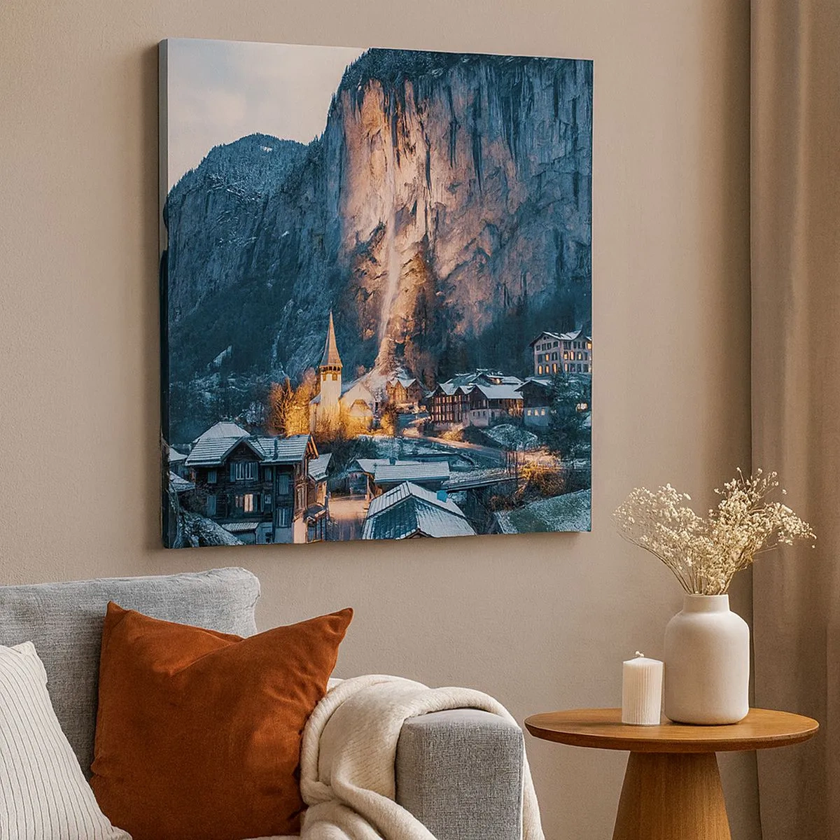 Canvas picture - Sparkling Winter Spirit - 30x30 cm