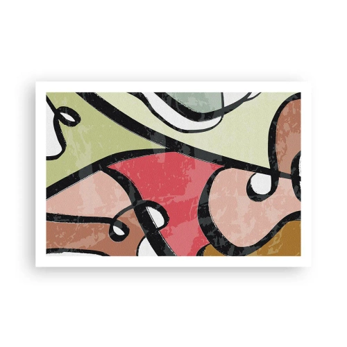 Poster - Pirouettes Among Colours - 91x61 cm