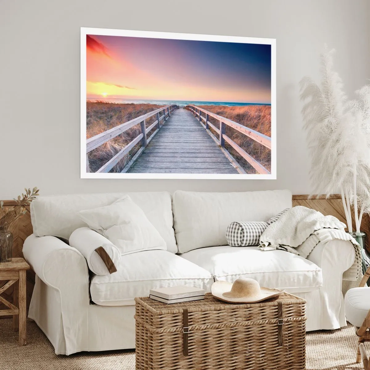 Poster - Baltic Evening Aurora - 91x61 cm