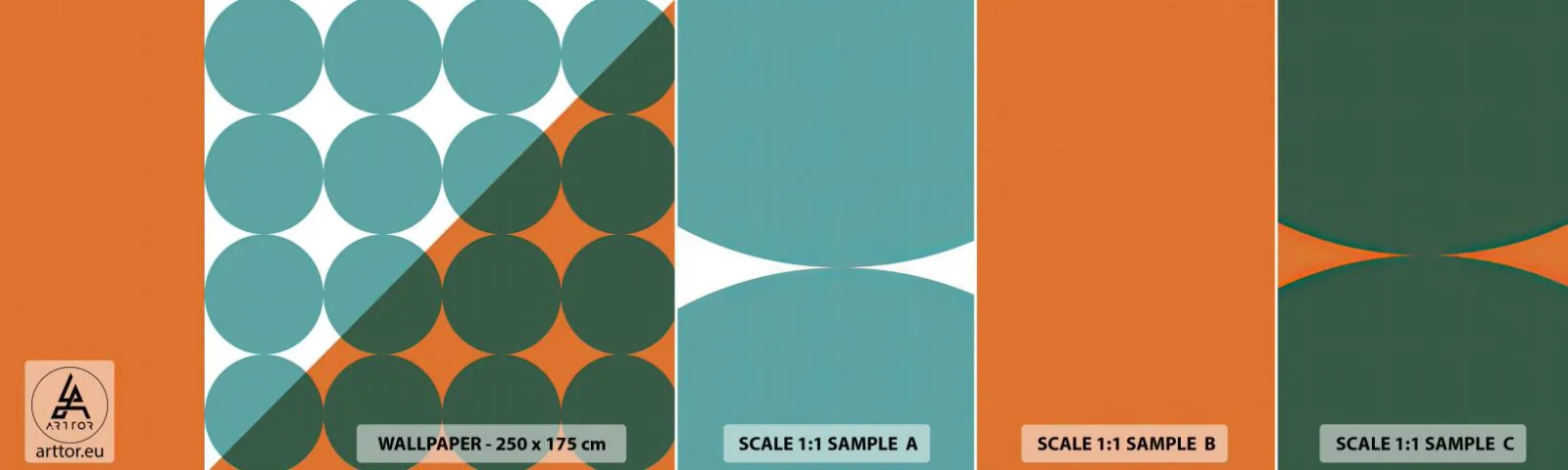 Photo Wallpaper Sample Self-Adhesive Deluxe Sticker - Upwards and Diagonally - Abstraction, Piece, Graphics - 100x30 cm