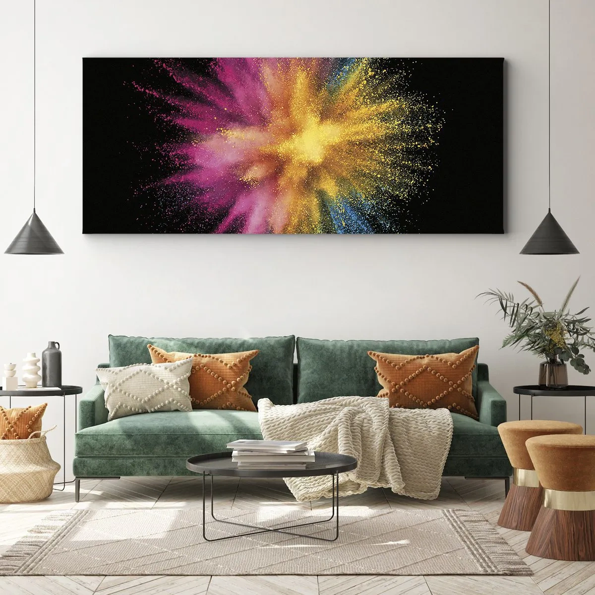 Canvas picture - Birth of Colours - 140x50 cm