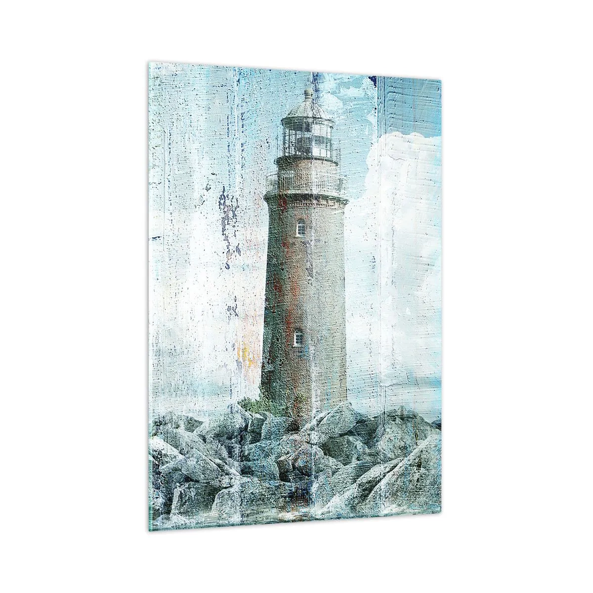 Glass picture - On an Old Piece of Wood - 50x70 cm