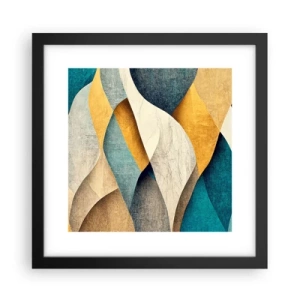 Poster in black frame - Rhythm and Undulation - 30x30 cm