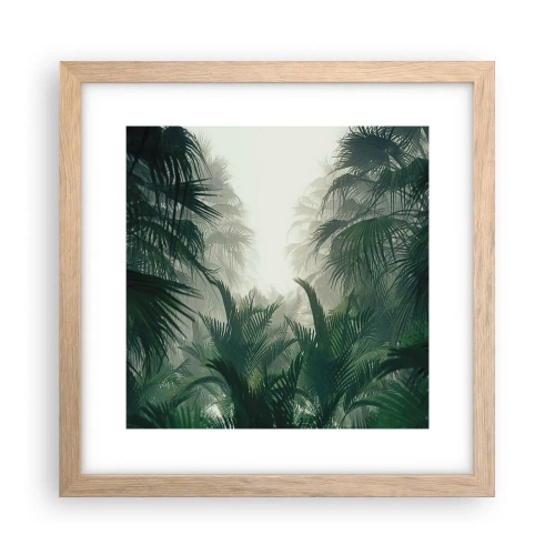Poster in light oak frame - Tropical Secret - 30x30 cm