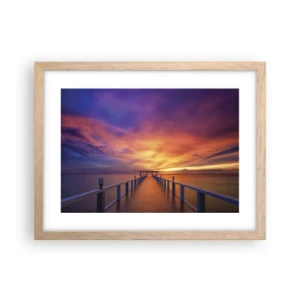 Poster in light oak frame - Limitless - 40x30 cm