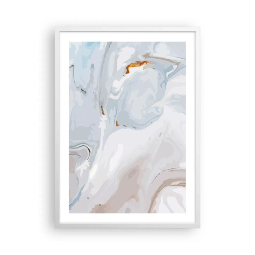 Poster in white frmae - White Fusion - 50x70 cm