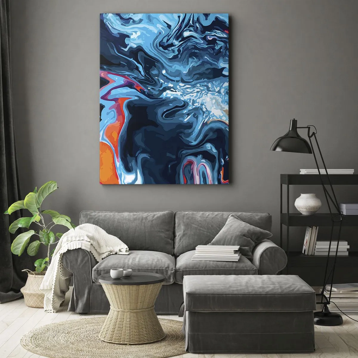 Canvas picture - Into the Interior of the Sky - 45x80 cm