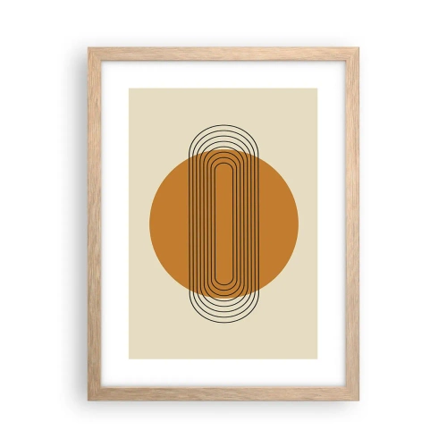 Poster in light oak frame - Perfect Plan - 30x40 cm