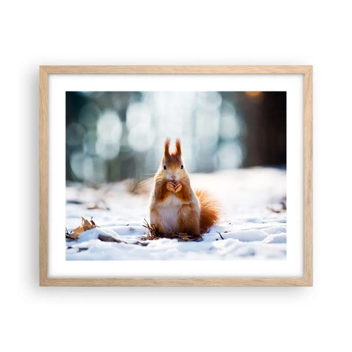 Poster in light oak frame - What Are You Looking at? - 50x40 cm