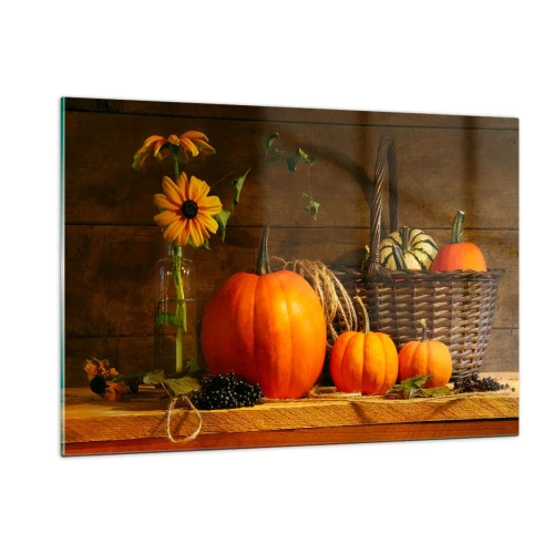 Glass picture - Rustic Composition - Fruit of Autumn - 120x80 cm
