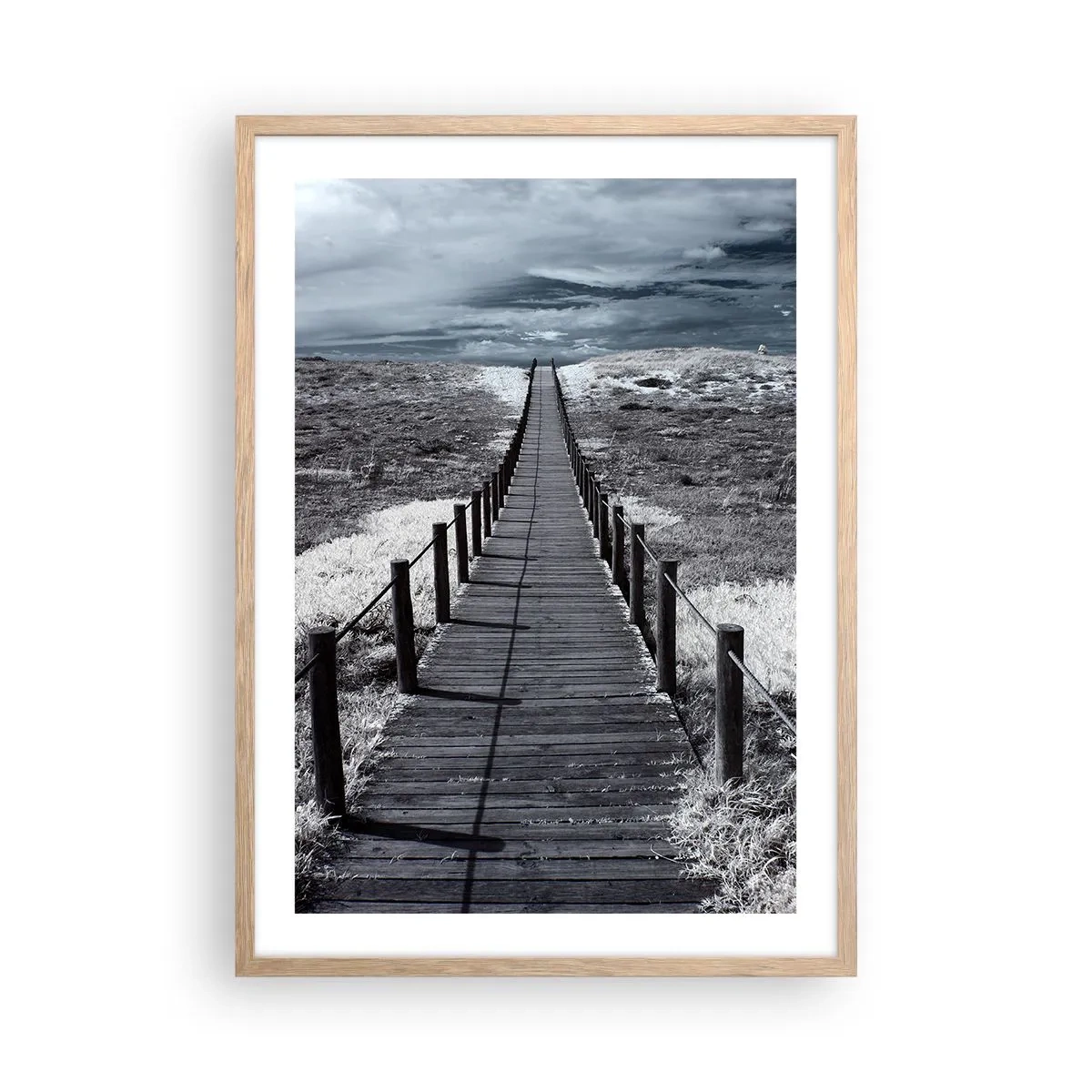 Poster in light oak frame - To the Shore - 50x70 cm